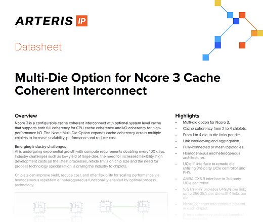 Multi-Die Option for Ncore 3 datasheet thumbnail
